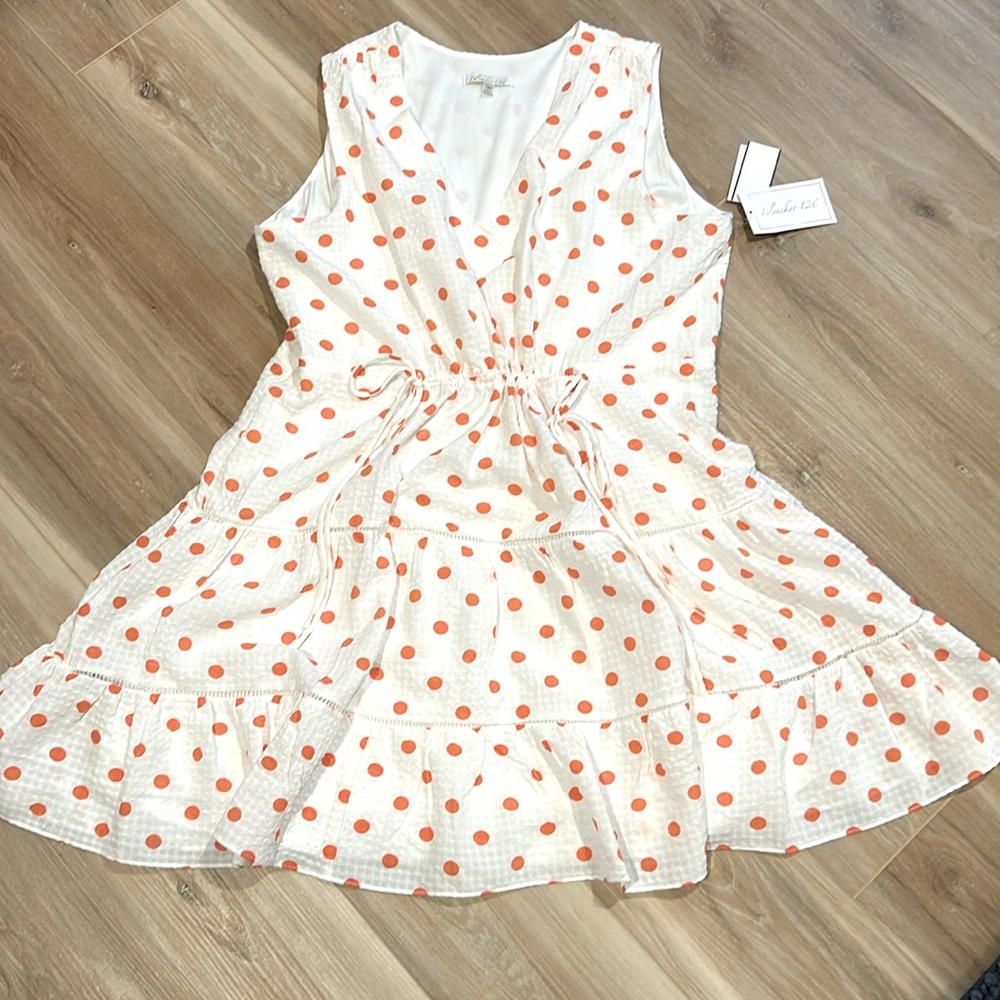 NWT Bleecker 126 polka dot dress